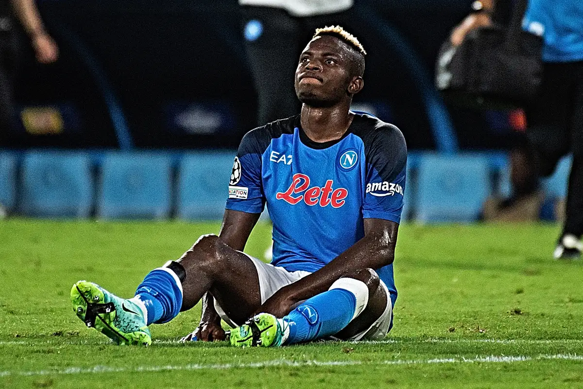 Osimhen Suffers Ankle Injury In Napoli Training