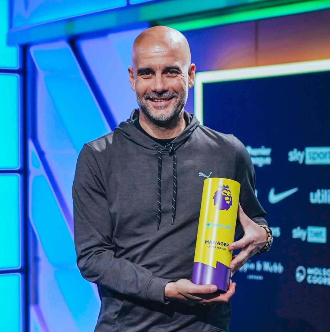 Guardiola Wins Premier League Manager Of The Season Award