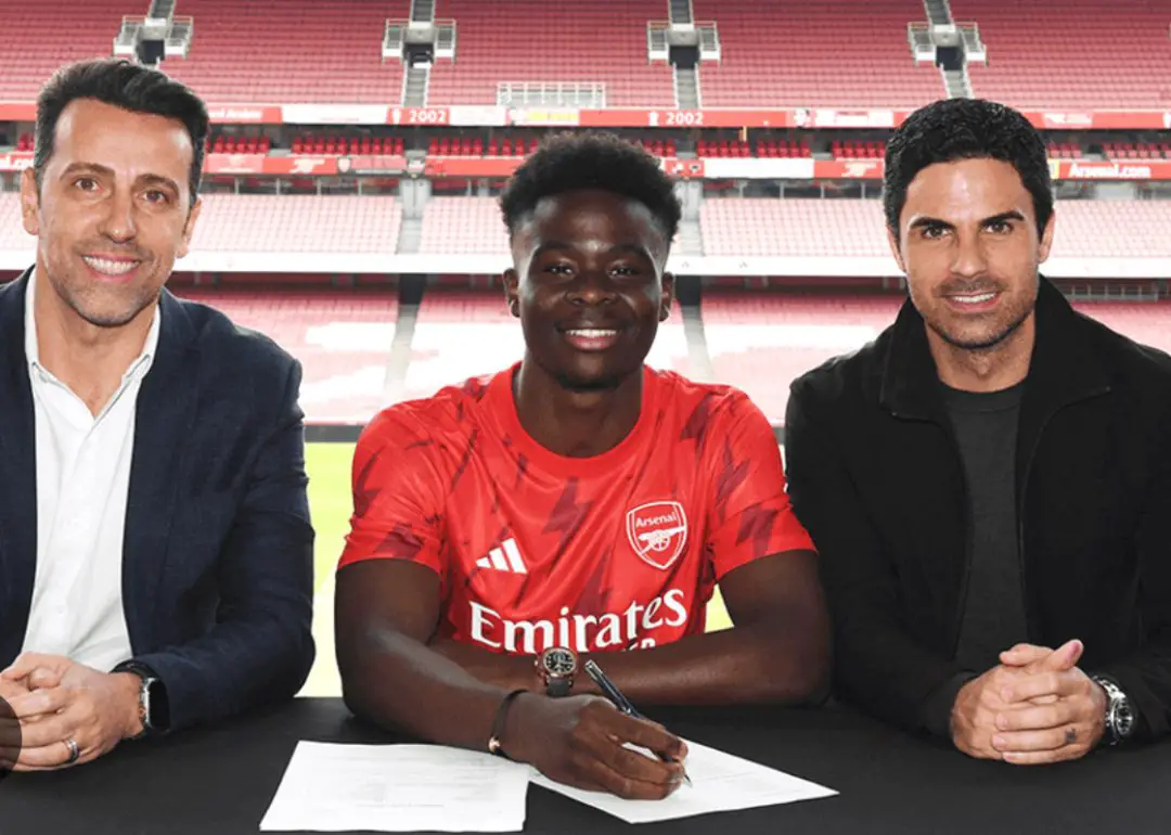 Saka Signs New Four-Year Deal With Arsenal