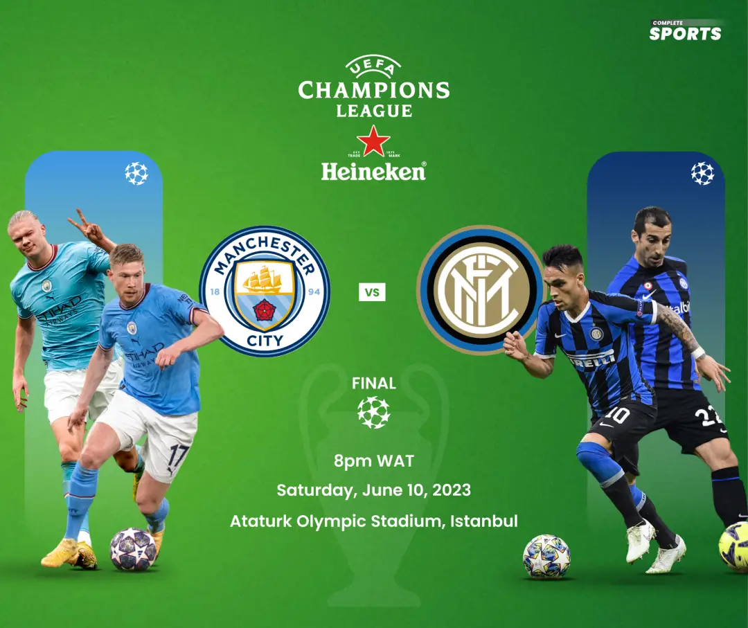 Final da UEFA Champions League de 2023: Manchester City - Inter em Istambul, UEFA Champions League