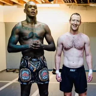 Cage Fight: Zuckerberg Trains With Adesanya Ahead Of Musk’s Clash (See Photos)