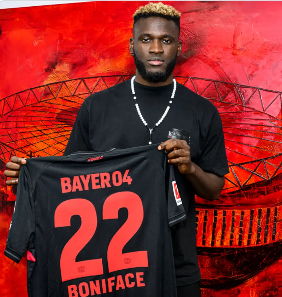 Boniface Signs For Bayer Leverkusen