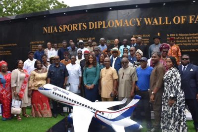 sports-and-diplomacy-nigerian-institute-of-international-affairs-niia-sports-diplomacy-wall-of-fame-professor-eghosa-osaghae-dr-segun-odegbami-air-peace-allen-onyema-