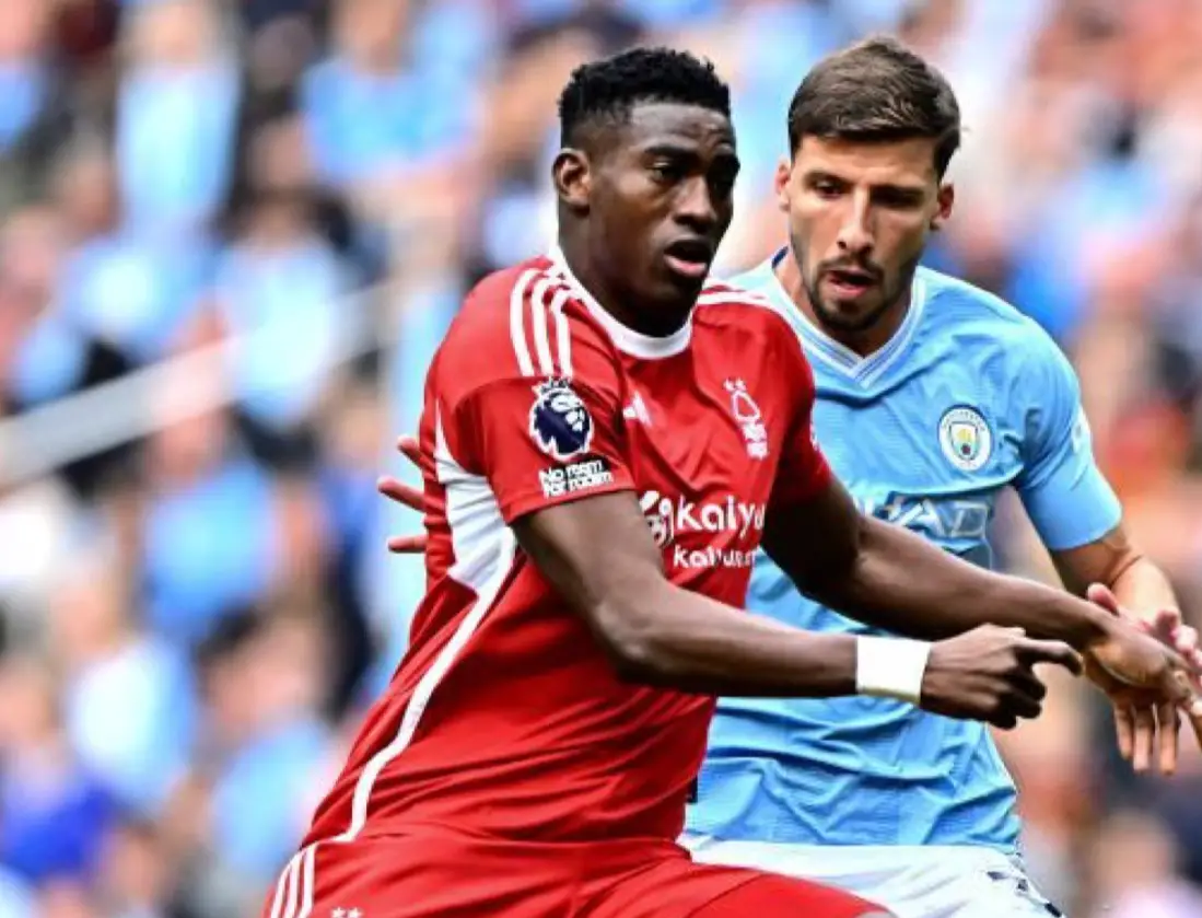 Awoniyi, Aina Suffer Defeat With Forest At Man City