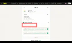 Input promo code