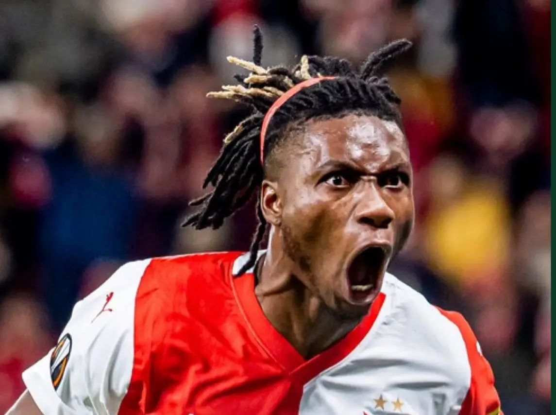 Ex-Flying Eagles Star Ogbu Scores Again In Europa League As Slavia Prague Win 6-0