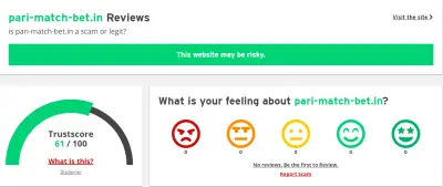 parimatch review on scamadviser