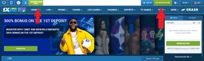 1xbet click on registration
