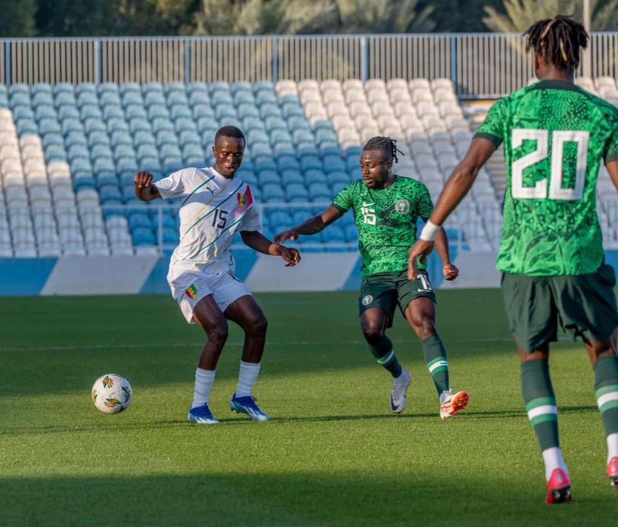 AFCON 2023: Nwabali In Goal, Simon Misses Penalty As Guinea Beat Super Eagles 2-0 In Friendly