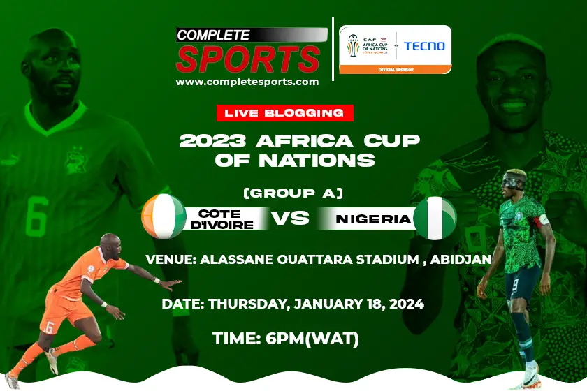 科特迪瓦 vs 尼日利亚 直播博客 – AFCON 2023 A 组比赛