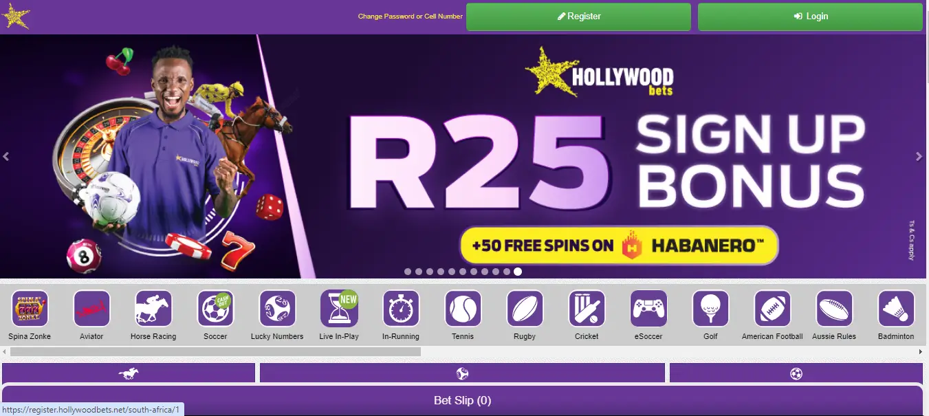 Hollywoodbets Payment and Withdrawal Methods