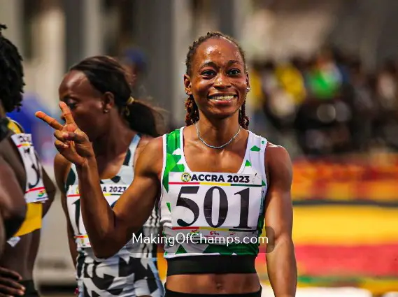 Африканские игры 2023: Эканем и Олажиде квалифицируются в финал на 200 м среди мужчин и женщин