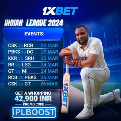 Code promotionnel 1xBet IPLBOOST