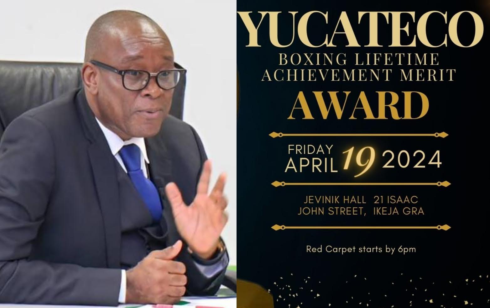 Enoh To Grace Sports Ministry/Yucateco Boxing Award As Chief Host