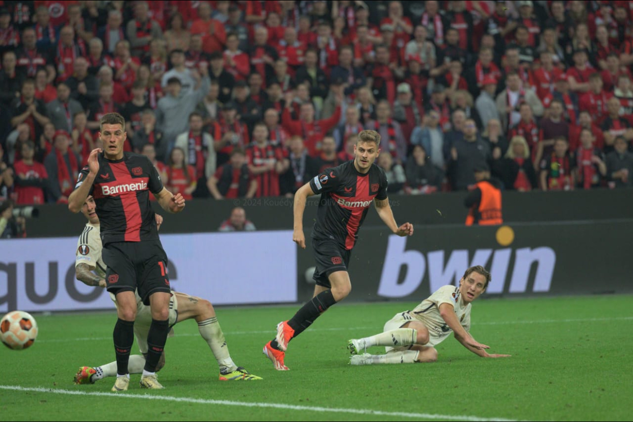 UEL: Boniface, Tella Benched As Leverkusen Reach Final After Historic 2-2 Draw Vs Roma