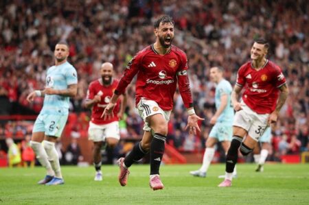 EPL: Big Relief For Amorim As Fernandes Scores Late In Man United, Burnley's Five-Goal Thriller