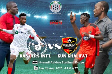 NPFL: Kun Khalifat Coach Uzoho Relishes ‘Dream Come True’ Debut Against Rangers Rangers International and Kun Khalifat set to clash in NPFL 2025/2026 matchday 1 at Nnamdi Azikiwe Stadium Enugu