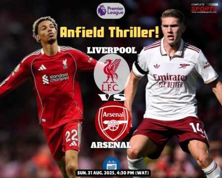 Liverpool vs Arsenal Premier League 2025 clash at Anfield