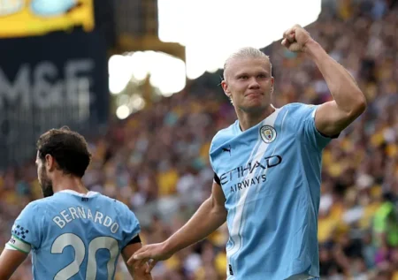 Haaland Scores Twice As Man City Begin 2025/2026 EPL With 4-0 Win At Wolves