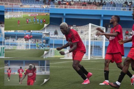 NPFL: Coach Uzoho Explains Kun Khalifat Home Defeat To Remo Stars Henry Ezeonye celebrates his goal for Kun Khalifat against Remo Stars in their NPFL debut home game, but it's not enough to stop Champions, Remo Stars in Aba