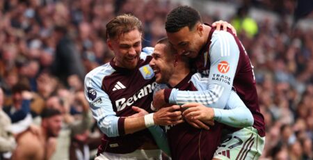 Rodgers, Buendia Score As Aston Villa Edge Spurs