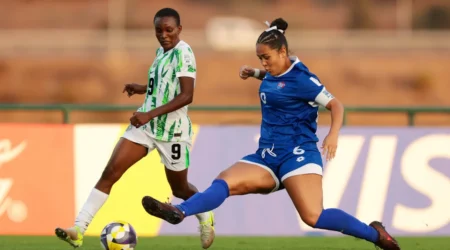 2025 U-17 WWC: Joseph Scores Two Goals As Flamingos Thrash Samoa, Qualify For Round Of 16