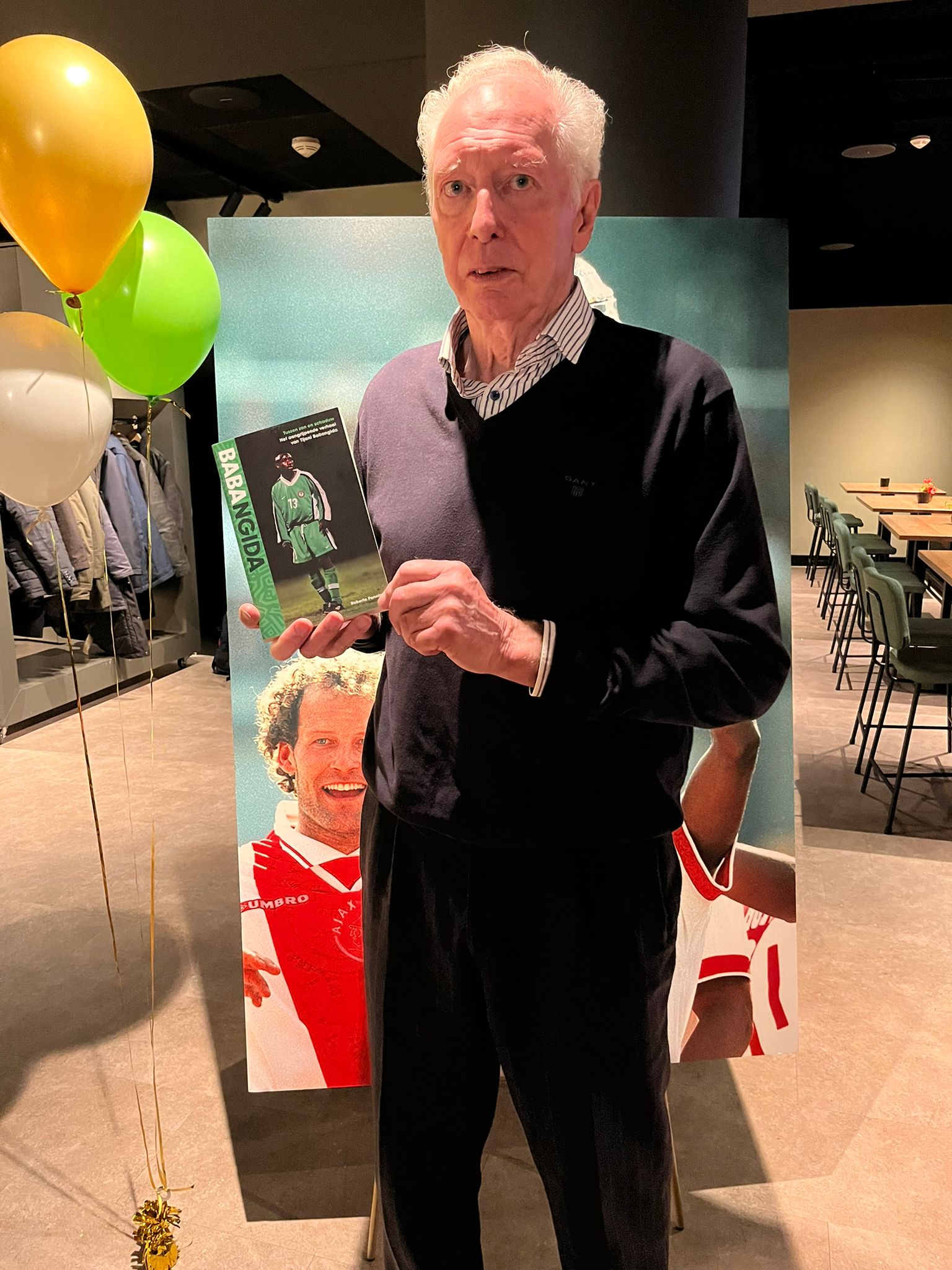 Jo Bonfrere at Johan Cruyff Arena fundraising ceremony