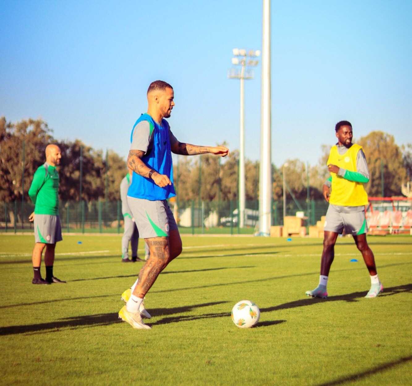 Super Eagles training session ahead of Gabon World Cup playoff