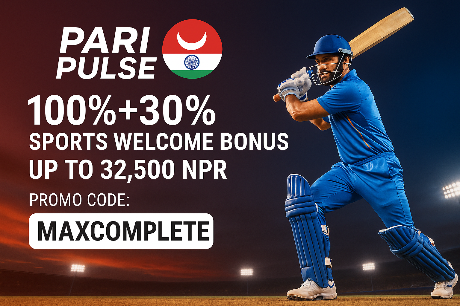 Paripulse Welcome sports Bonus MAXCOMPLETE