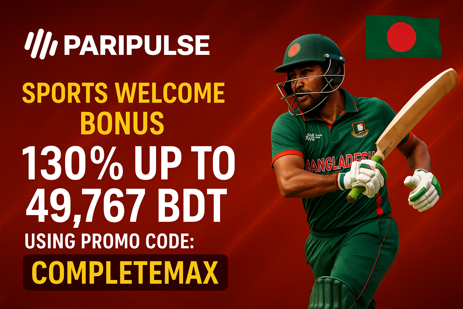 paripulse bangladesh sports welcome bonus