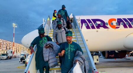 Super Eagles Arrive In Fès For AFCON 2025