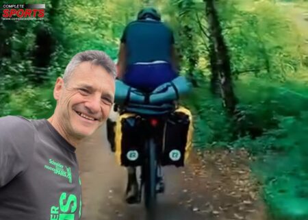 Maurice Edelson cycling from London to Cape Town