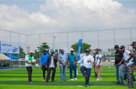 TECNO In Partnership With Lagos State Sports Commission Launches Babajide Sanwo-Olu Mini Stadium At Sura TECNO