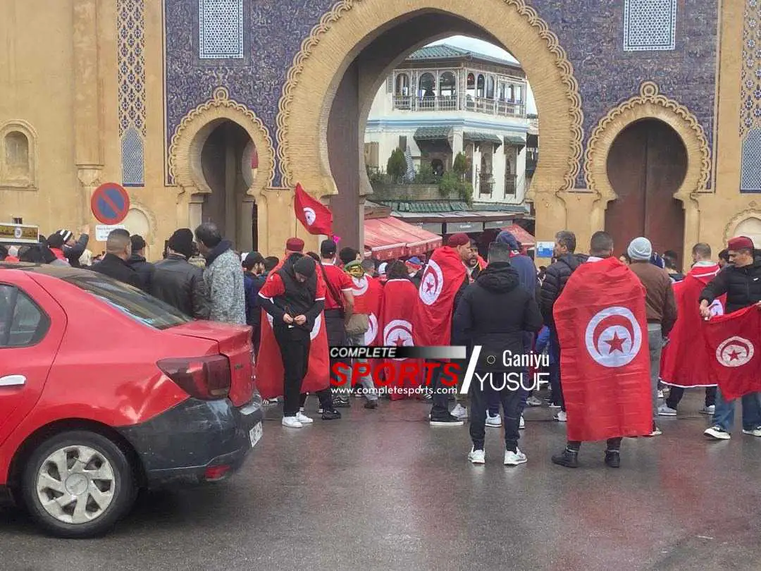 AFCON 2025: Tunisian fans invaded Fez in large numbers for the match against Nigeria but the Super Eagles kept them quiet for 75 minutes.