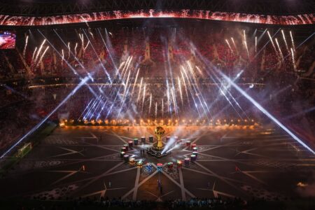 AFCON 2025 Lights Up Rabat With Spectacular Opening Ceremony and Global Reach AFCON 2025 opening ceremony at Prince Moulay Abdellah Stadium in Rabat