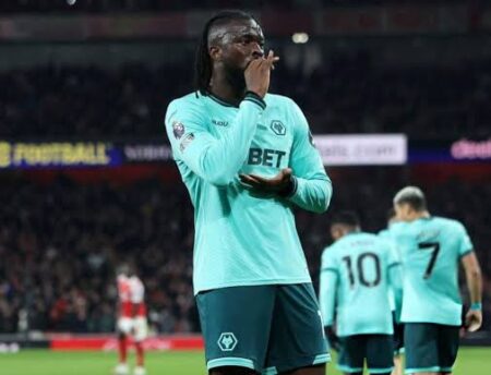 Very Unlucky For Us –Arokodare Laments Wolves’ Defeat To Arsenal