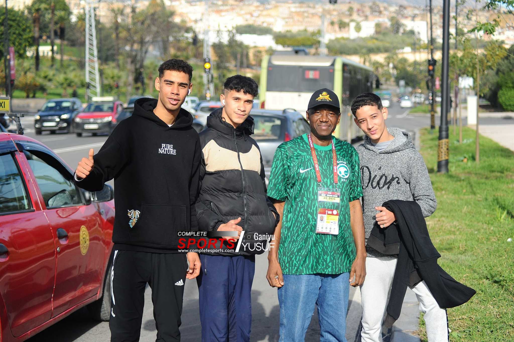 AFCON 2025: Yours truly with some friendly New Fez residents