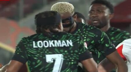AFCON 2025: Lookman Reacts To On Field Incident With Osimhen In Mozambique Win