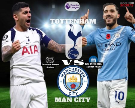 Tottenham vs Man City: Spurs Seek League Revival As Guardiola’s Side Chase Arsenal Tottenham vs Man City Premier League showdown at Tottenham Hotspur Stadium
