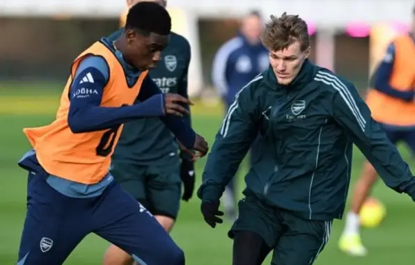 Nigerian Youngster Trains With Arsenal First-Team Ahead Of Leeds Clash