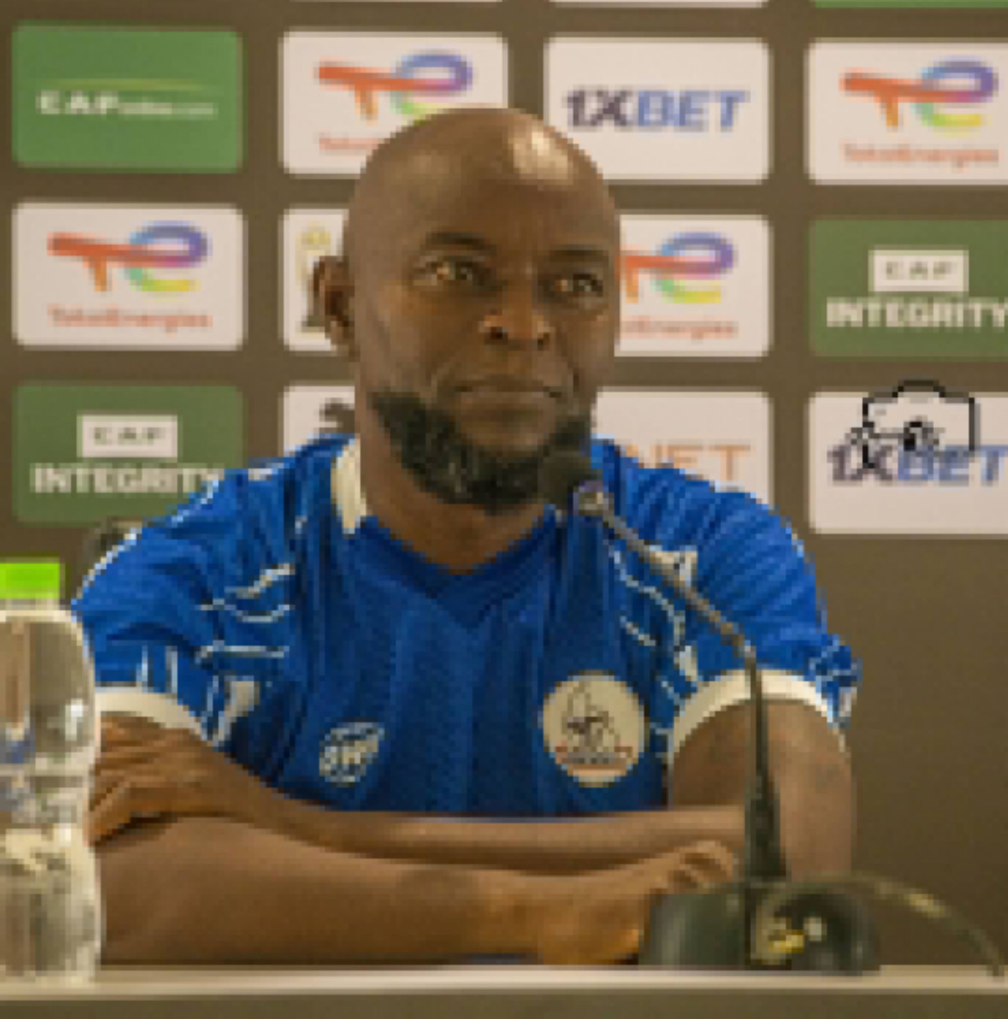 Finidi George in post-match press conference during after Rivers United home defeat to Pyramids FC in Uyo