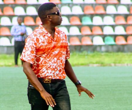NNL: Abakaliki FC Bolster Promotion Push With Six New Signings — Coach Anistar Confident Abakaliki FC head coach Starplus Izuikem Anister during his team'd NNL match