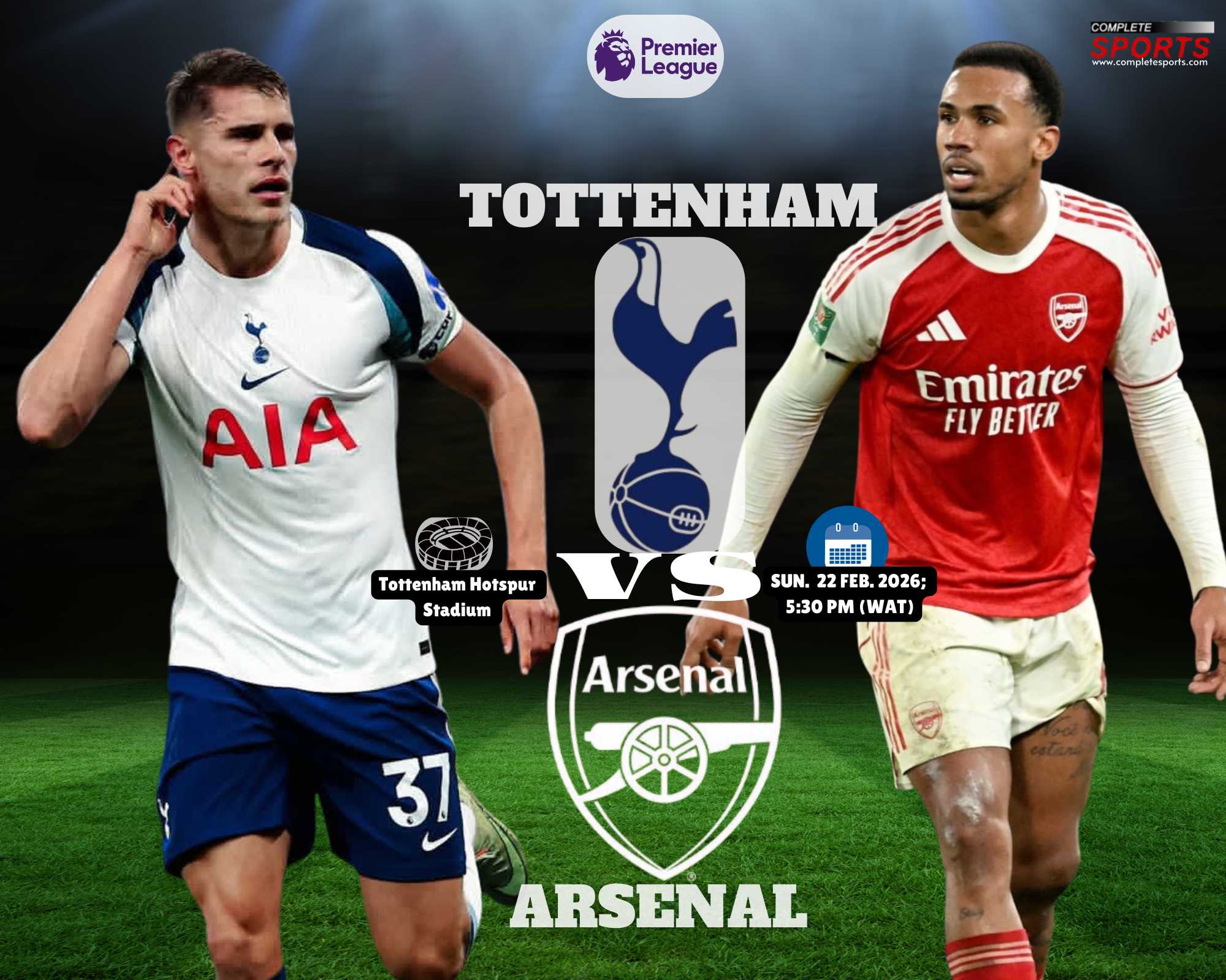 Tottenham vs Arsenal North London Derby preview at Tottenham Hotspur Stadium