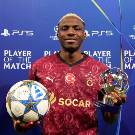 Osimhen Leads UCL Player Of the Match Rankings