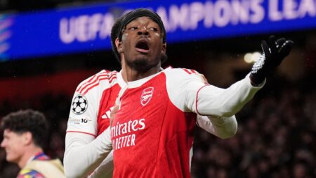 Madueke Pleased With Arsenal’s Draw Against Bayer Leverkusen