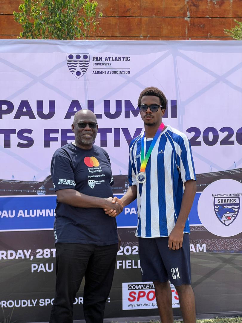 Award presentation during the Pan-Atlantic University Alumni Sports Festival 2026