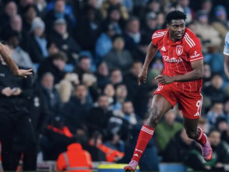 Awoniyi Pleased With Forest’s Hard-Earned Point At Man City