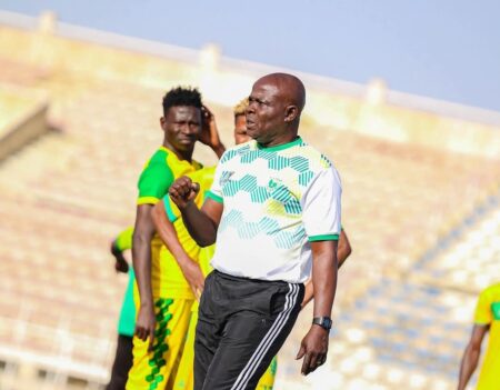 NPFL: Plateau United Survival Mission Tops Coach Ogunbote’s Agenda Plateau United coach Gbenga Ogunbote addressing his players during training session