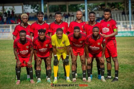 NPFL: Veteran Goalie Ejiogu Returns At 41, Inspires Kun Khalifat Win Over Bayelsa United Chijioke Ejiogu in the Kun Khalifat starting lineup against Bayelsa United