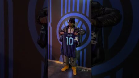 Rema Receives Customised Shirt From Inter Milan